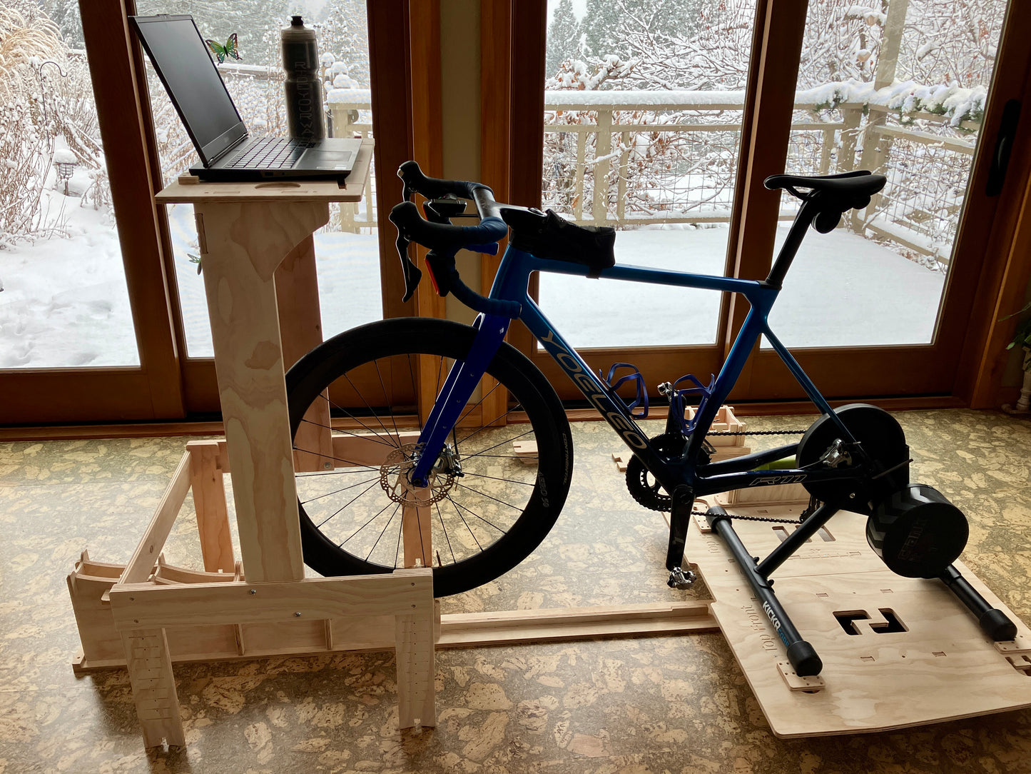 Laptop/Tablet  Desk Kit for indoor cycling, designed to work with my Rocker Plate kits