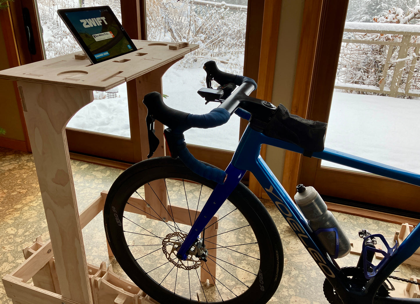 Laptop/Tablet  Desk Kit for indoor cycling, designed to work with my Rocker Plate kits