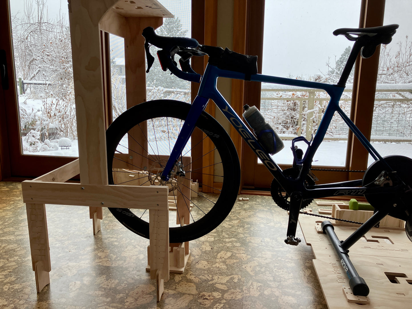 Laptop/Tablet  Desk Kit for indoor cycling, designed to work with my Rocker Plate kits