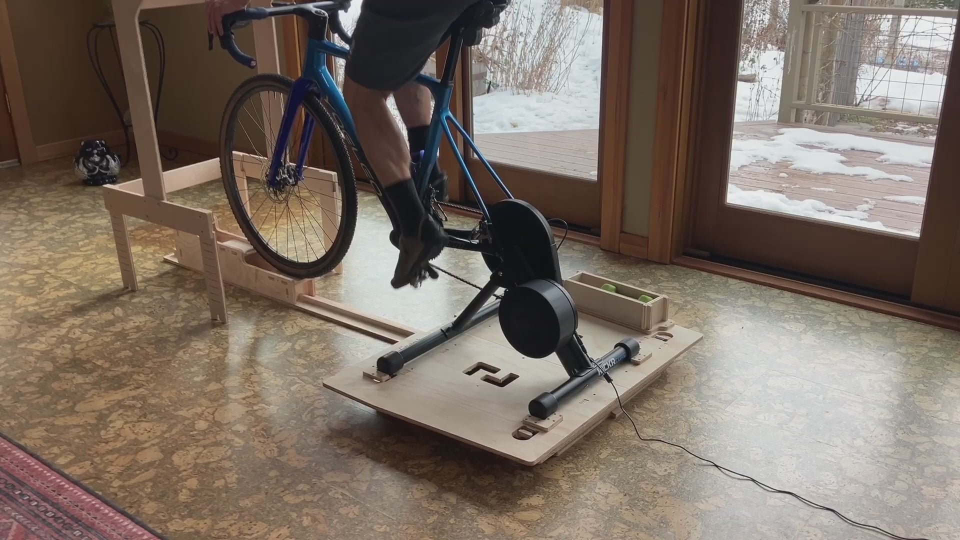 Bike trainer no online back wheel